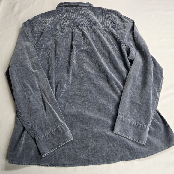 New Marine Layer Lightweight Corduroy Button Up Shirt Indigo XL - Picture 5 of 5